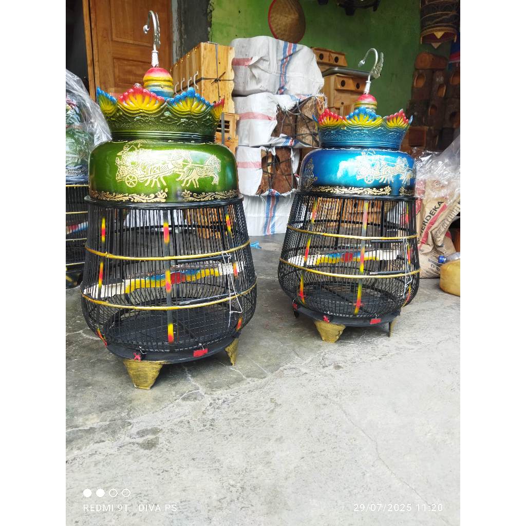 SANGAKAR KANDANG BURUNG ANGGUNGAN PERKUTUT MODEL KATES FIBER KANDANG PERKUTUT FIBER KATES