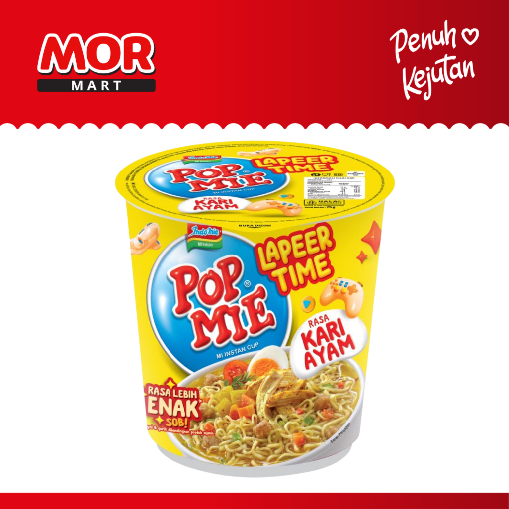 

POP MIE Rasa Kari Ayam Mi Instan Chicken Curry Cup 60 gr