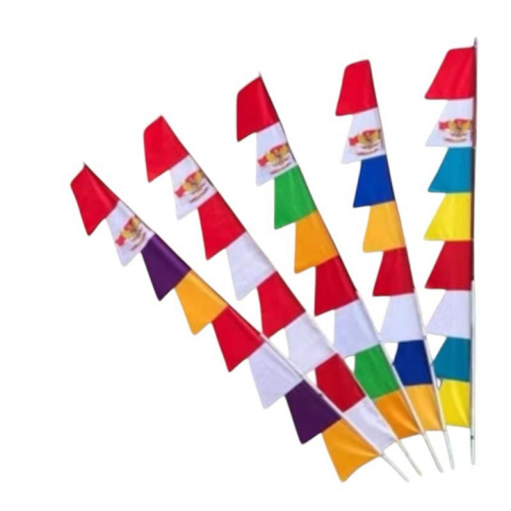 GROSIR Isi 20 pcs Umbul Umbul warna warni mata 8