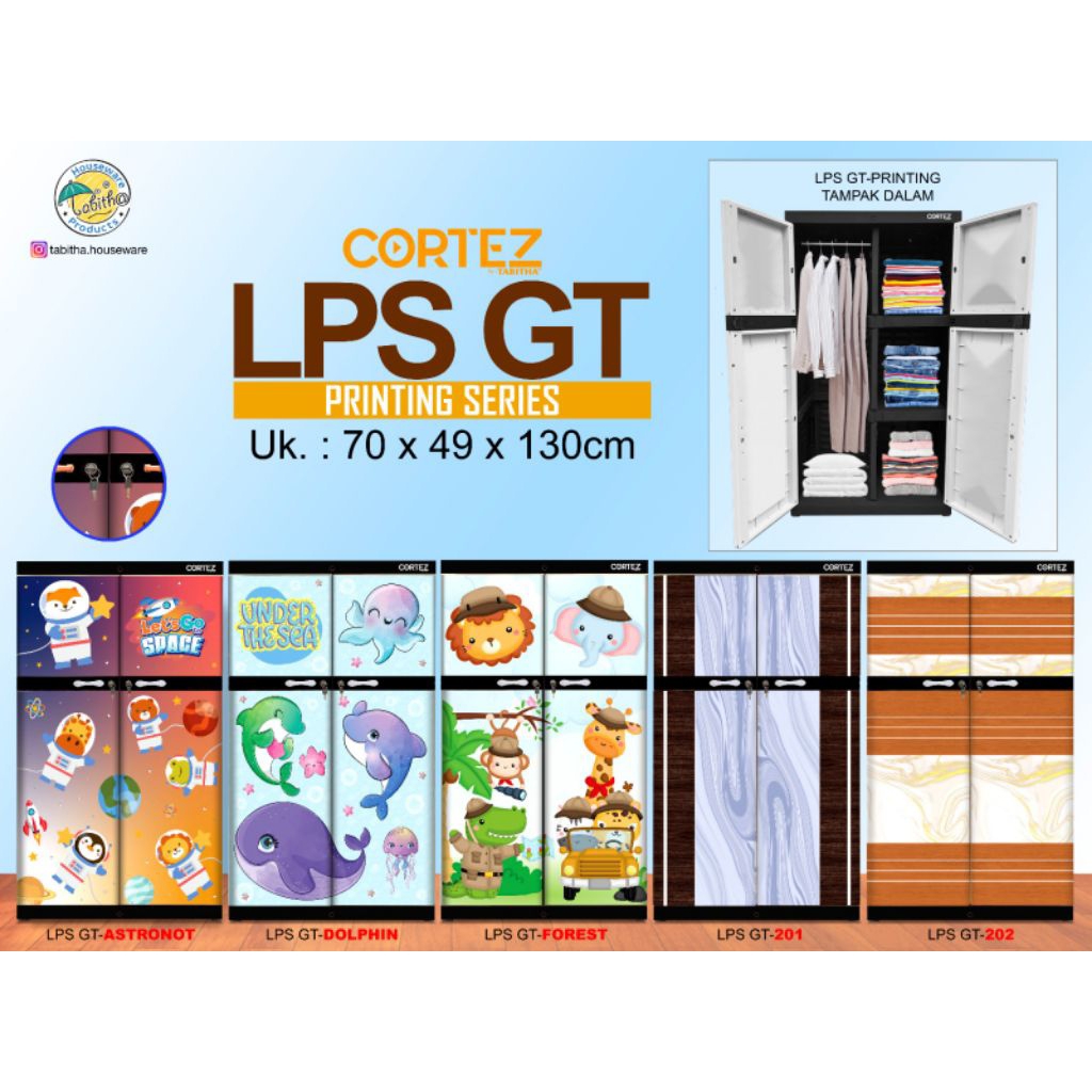 LEMARI 2 PINTU TABITHA CORTEZ LPSGT PRINTING