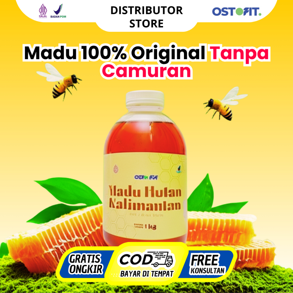 

OSTOFIT - Madu Hutan Kalimantan 100% Asli Tanpa Campuran - 1 kg