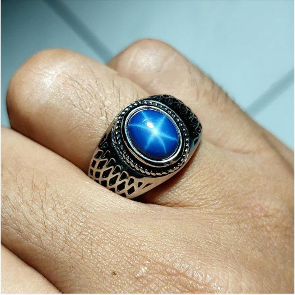 Batu blue safir star