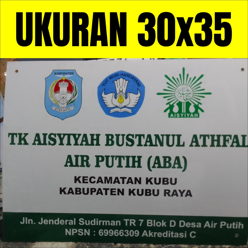 

Papan Nama Acrylic 30x35 Papan Nama Dokter Plang Bidan Praktek Sekolah Sign Label 30*35 Akrilik