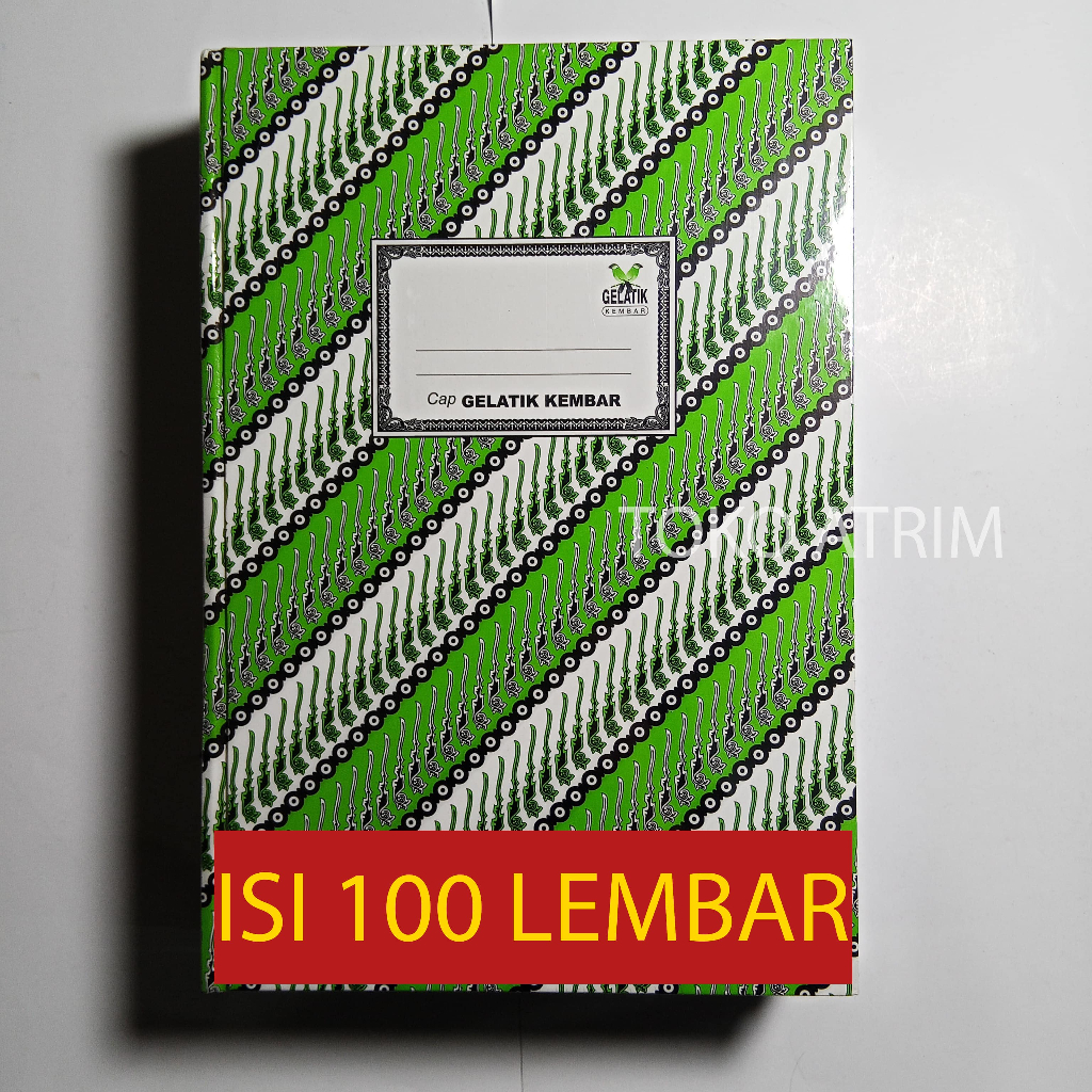 

1 PAK (ISI 5 PCS) | Buku Hardcover Folio Gelatik 100 Lembar | Buku Folio Hard Cover Isi 100 Lembar | Buku Batik