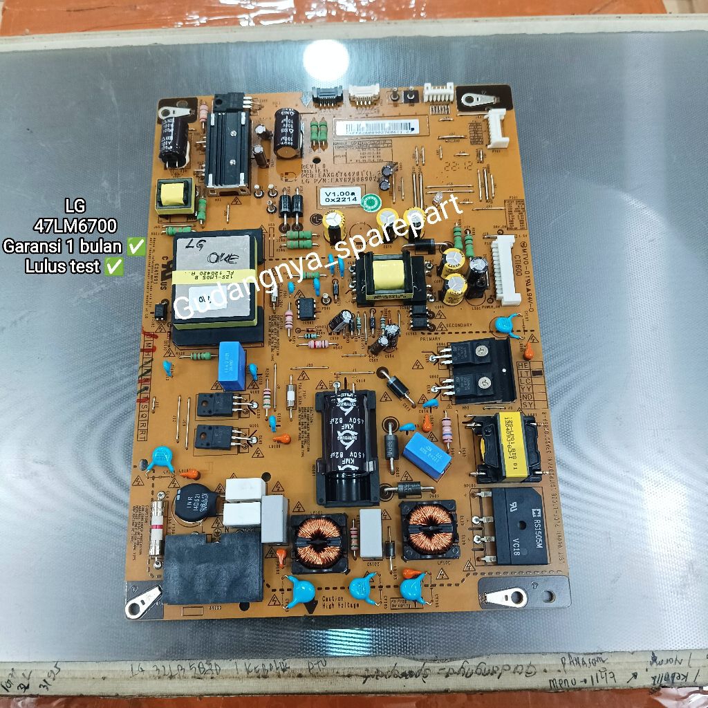 Psu LG 47LM6700 power supply mesin tv