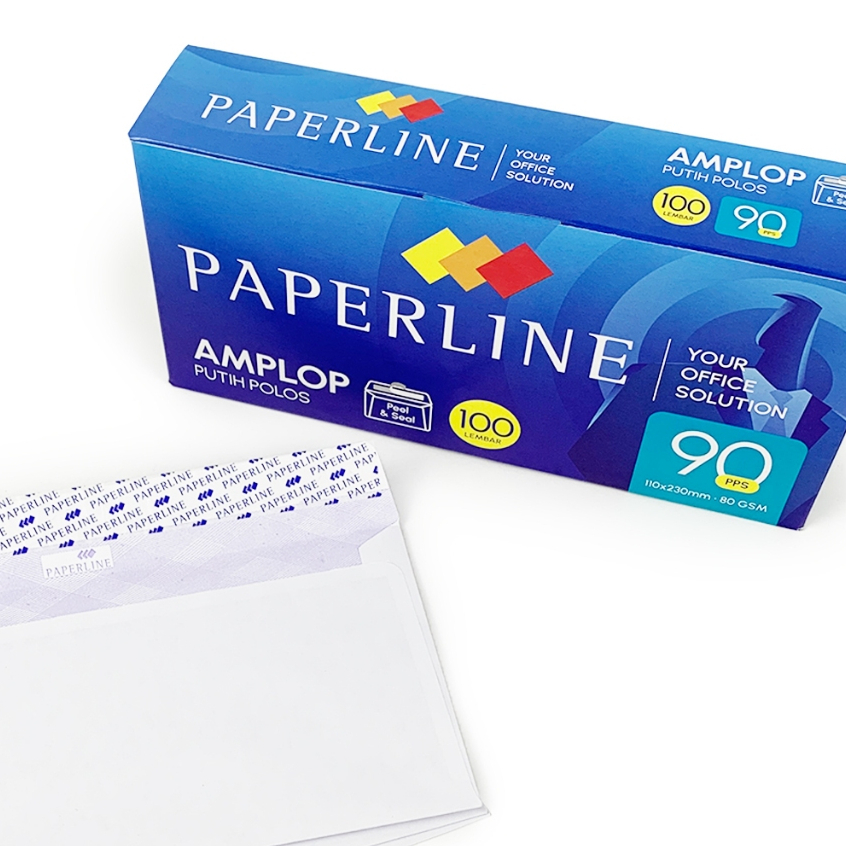 

Amplop Putih Polos Paperline 110 x 230mm : 80 GSM (90 PPS) Isi 100 Pcs