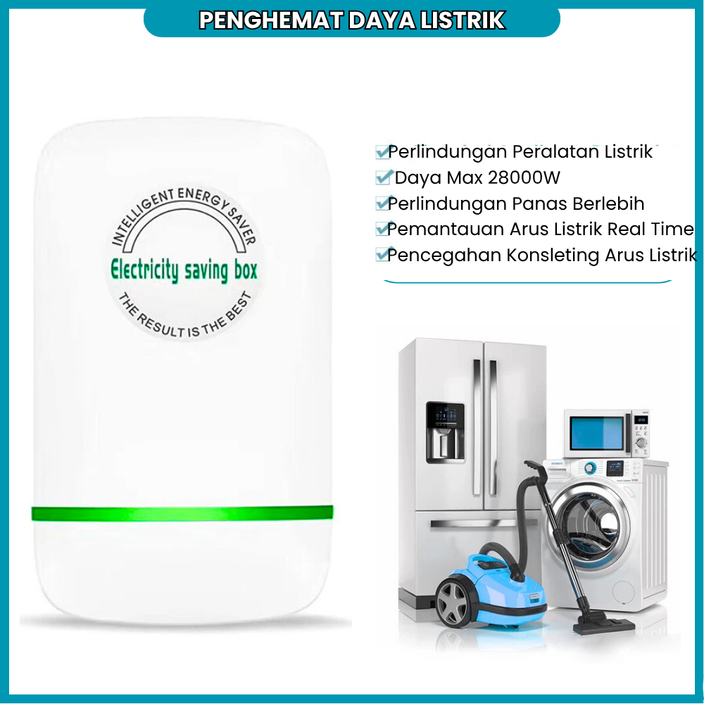 Penghemat Listrik Electricity Saving Box Penghemat Listrik Hemat KWH Tagihan Pulsa Token Bulanan PLN