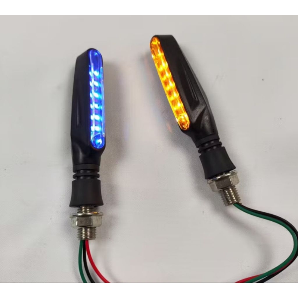 Sein Running Lampu Sen Running LED Lidi 2 Mode Universal Motor Vixion Tiger megapro Cb verza