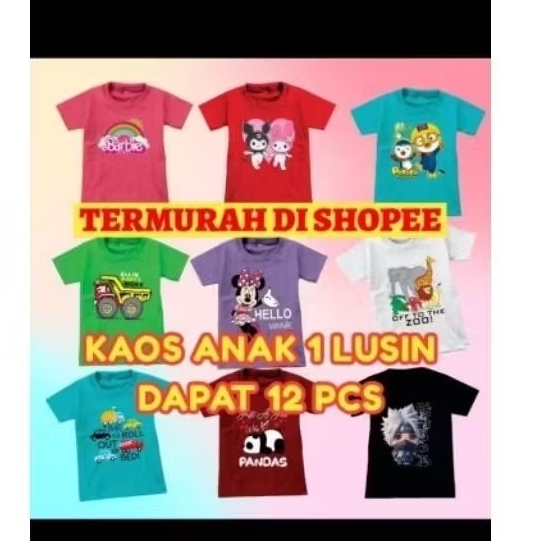 USAHA KAOS LUSINAN//USAHA KAOS ANAK