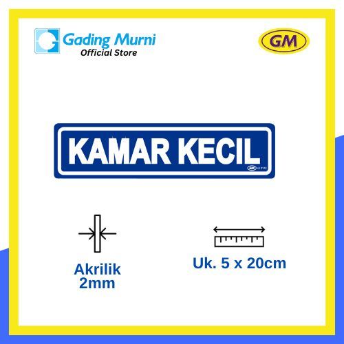 

GM LABEL KAMAR KECIL LK 212 KECIL WARNA