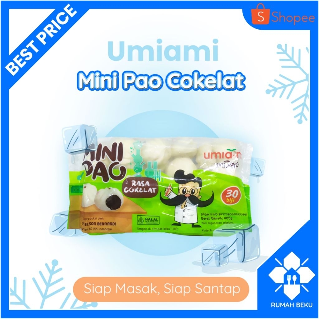 

Mini Pao Cokelat Siap Goreng - Lembut & Gurih - 465gr | Rumah Beku