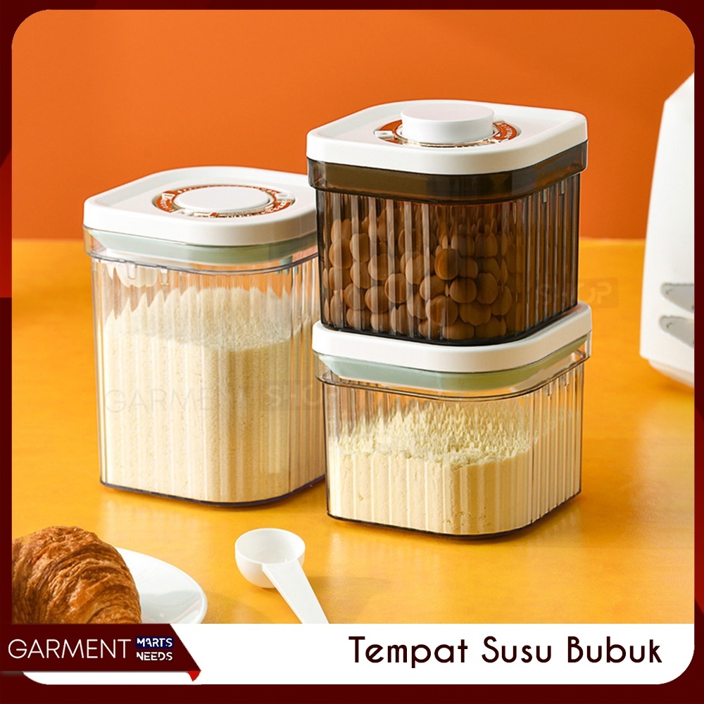 AKRSUBUKBB - Kotak Susu Bubuk Bayi Container Box Wadah Susu Toples Snack Tutup Tekan Kedap Udara Bag