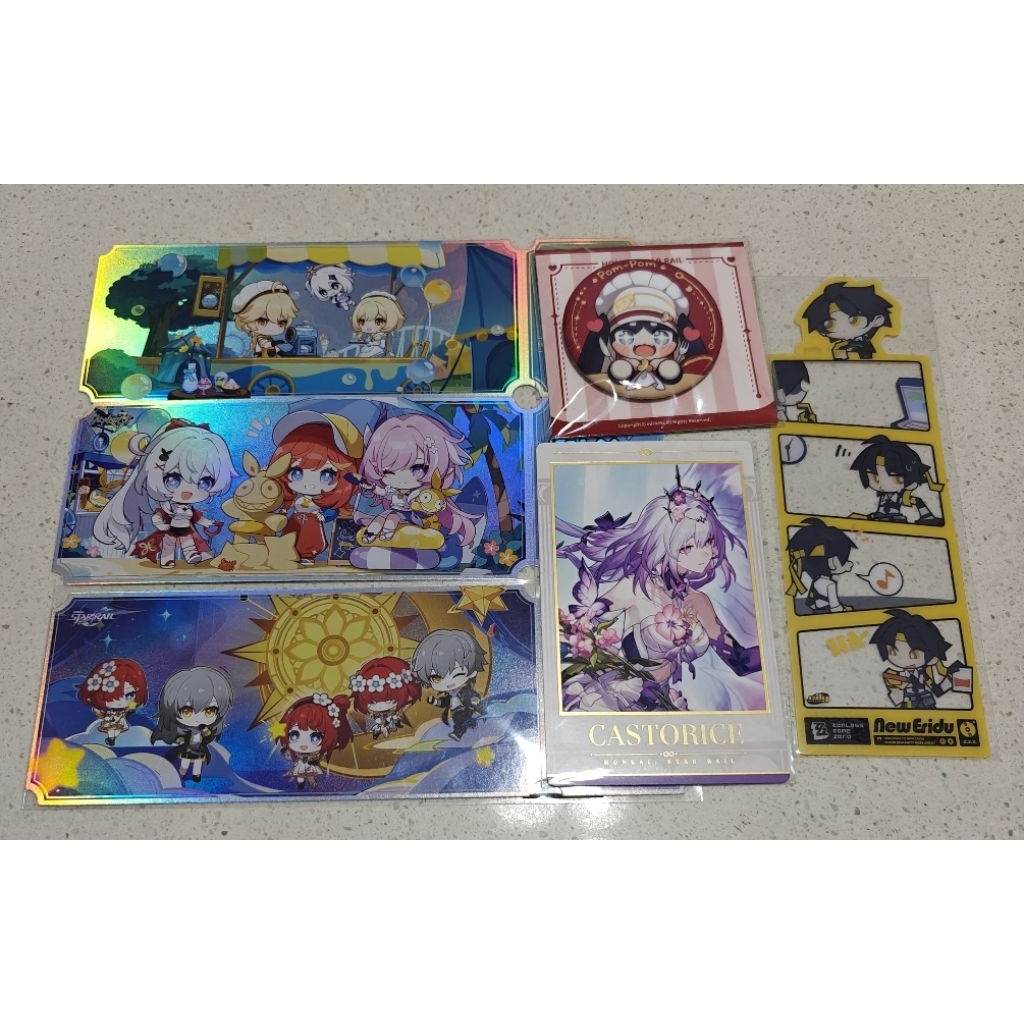 [OFFICIAL] Merchandise Hoyofest 2025 Polaroid Castorice Bookmark Harumasa Pin Pom Pom Tiket GI HSR H