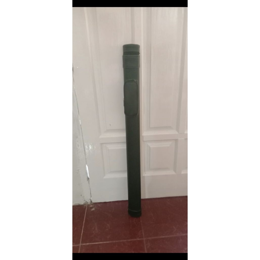 home made cue case 1x1 hitam