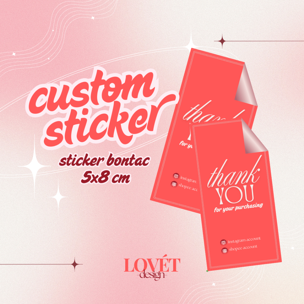 

CUSTOM STIKER 5 X 8 CM