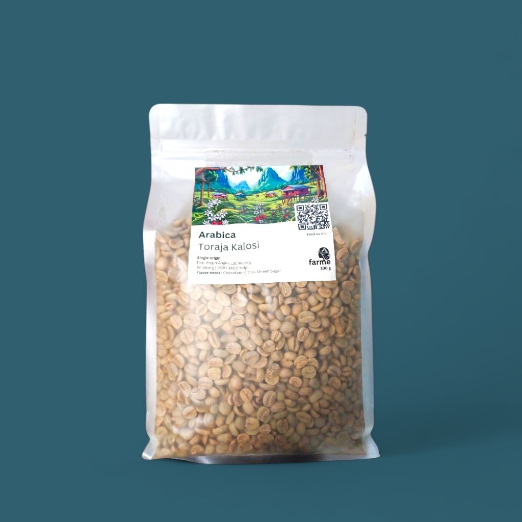 

Greenbean Kopi Arabika Toraja Kalosi - Dusun Angin Angin - Farme