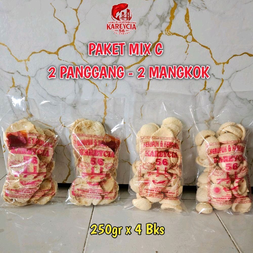 

Kerupuk Kemplang Ikan Tenggiri - Paket Mix C 4 Bungkus – Hemat & Fresh – Khas Palembang - 1.000 Gram