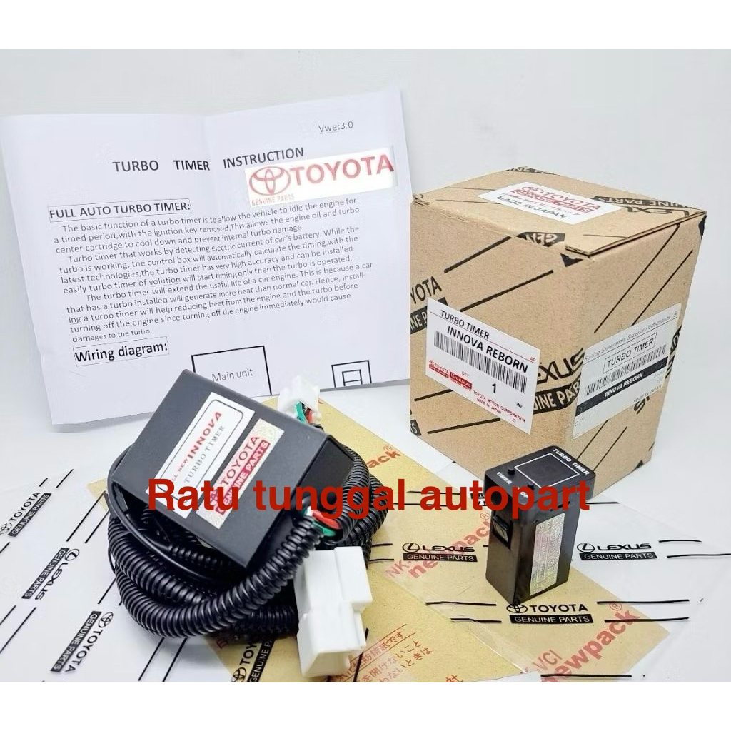 TURBO TIMER TOYOTA INNOVA REBORN ALL NEW KIJANG INNOVA INOVA REBORN VENTURER 2016 UP PNP