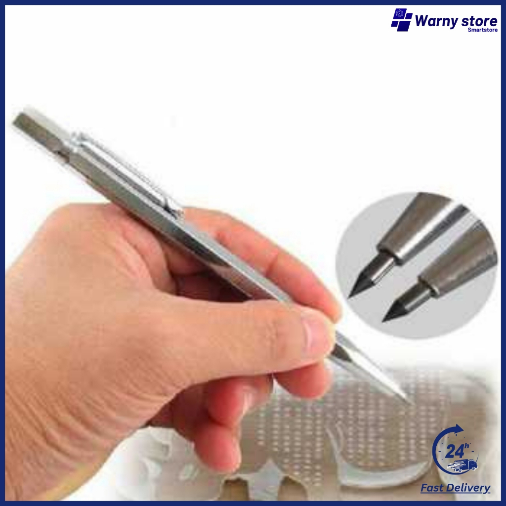 

KNIFEZER Pena Ukir Metal Scriber Tungsten Carbide Tip