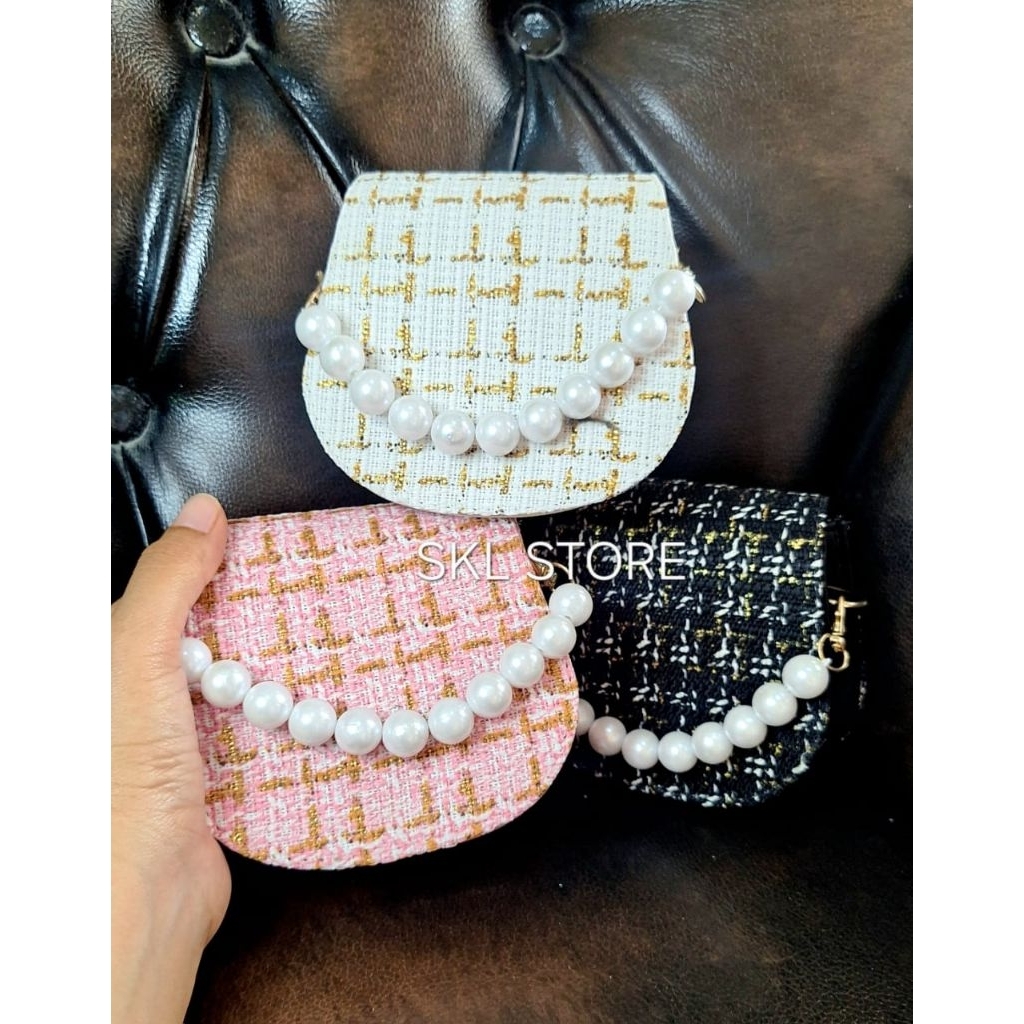 SkL store Tas Selempang Mini mutiara tas selempang wanita