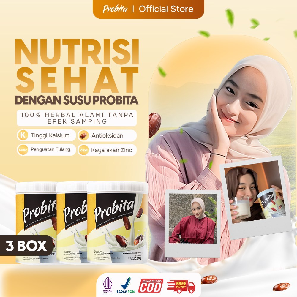 

Probita - Bundling 3 Box Susu Kurma Peninggi Badan untuk remaja - Halal & BPOM