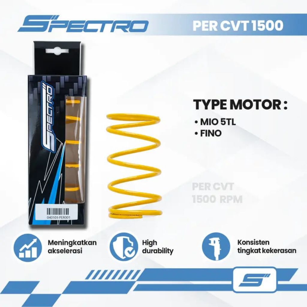 Spectro Per CVT 1500 RPM Mio Karbu Mio Sporty Mio Smile Fino Karbu Soul Karbu Upgrade CVT