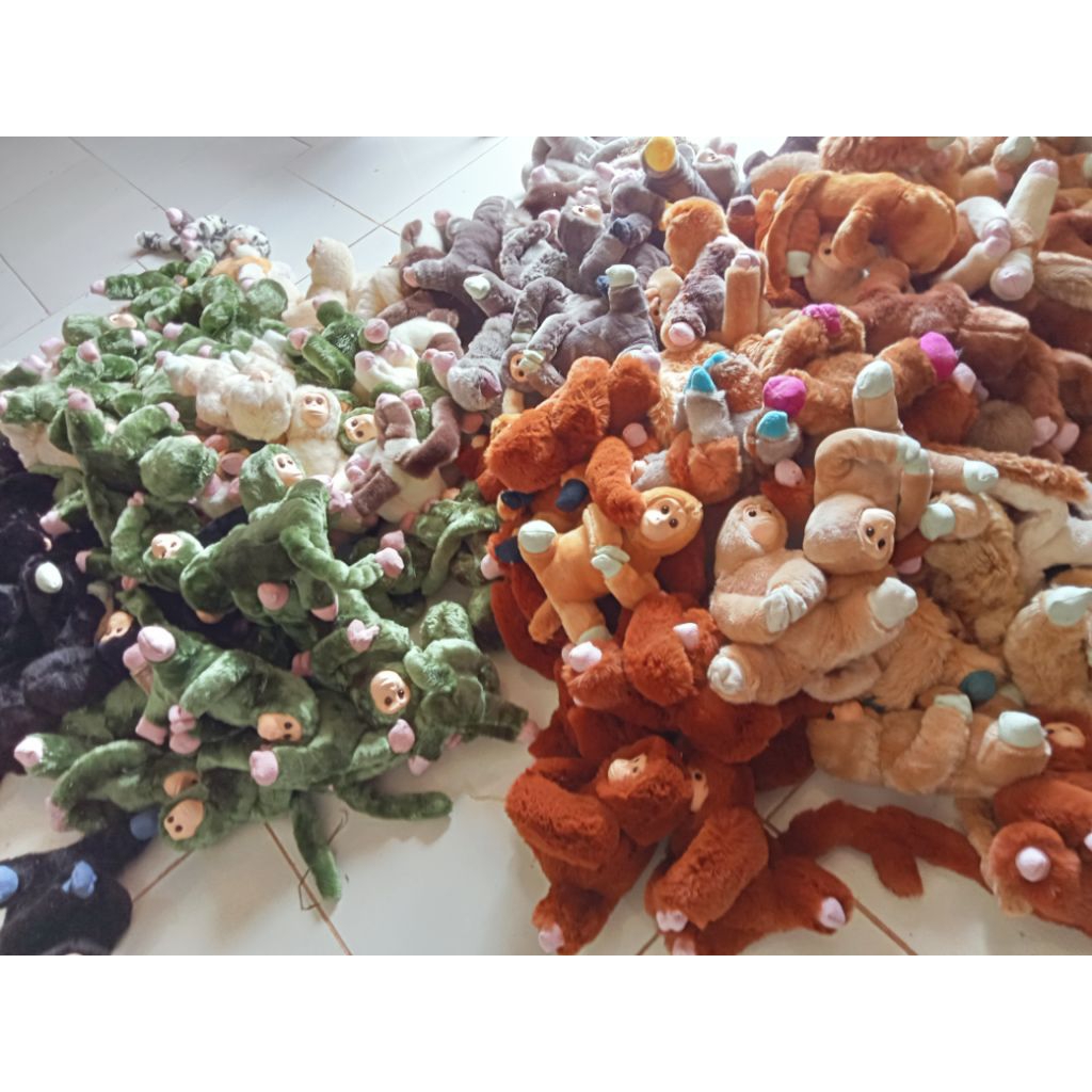Boneka Monyet, kera size besar , kucing anggora