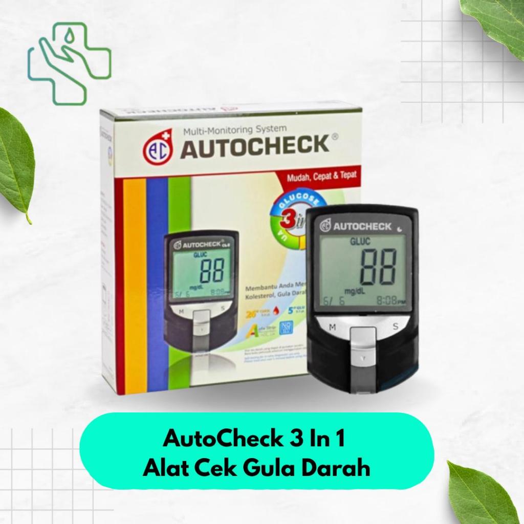 AutoCheck 3 In 1 Alat Cek Gula Darah