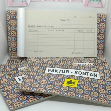 

Faktur - Bon Standard - nota kontan 1 ply merk standart rangkap satu kecil melintang Ori 100% Original Asli Authentic