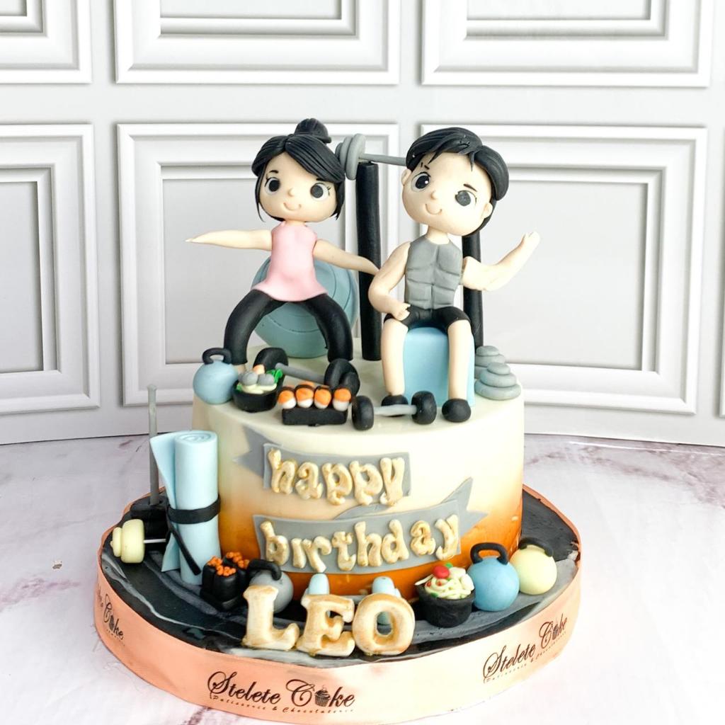 

Kue Ulang Tahun/Birthday Cake/Kue Ultah Tema Gym/Kue Birthday Gym/Birthday Cake Gym