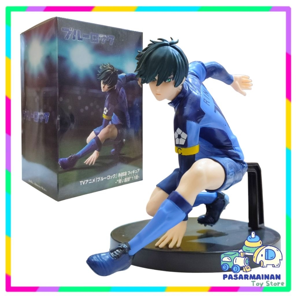 Figure Anime Blue Lock Itoshi Rin 10 Miniatur Pajangan