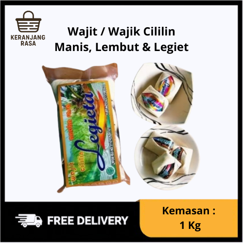 

Keranjang Rasa - Wajik Bandung / Wajit Cililin Manis Lembut Ketan Asli Kemasan 1Kg Daun Jagung