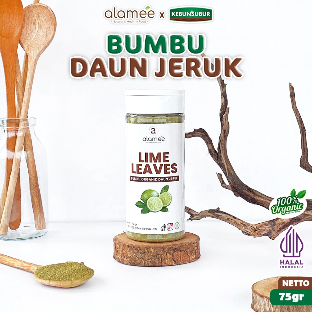 

ALAMEE Bubuk Daun Jeruk Lime Powder Bumbu Instan Dapur Seasoning Organik Tabur kebunsubur Kebunsubur
