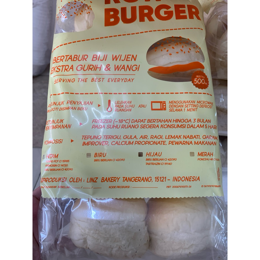 

ROTI BURGER KECIL ISI 10