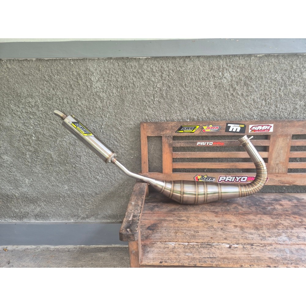 Knalpot RX King SMR PDK Scorpio Stainless Leher Cacing Kohar Touring