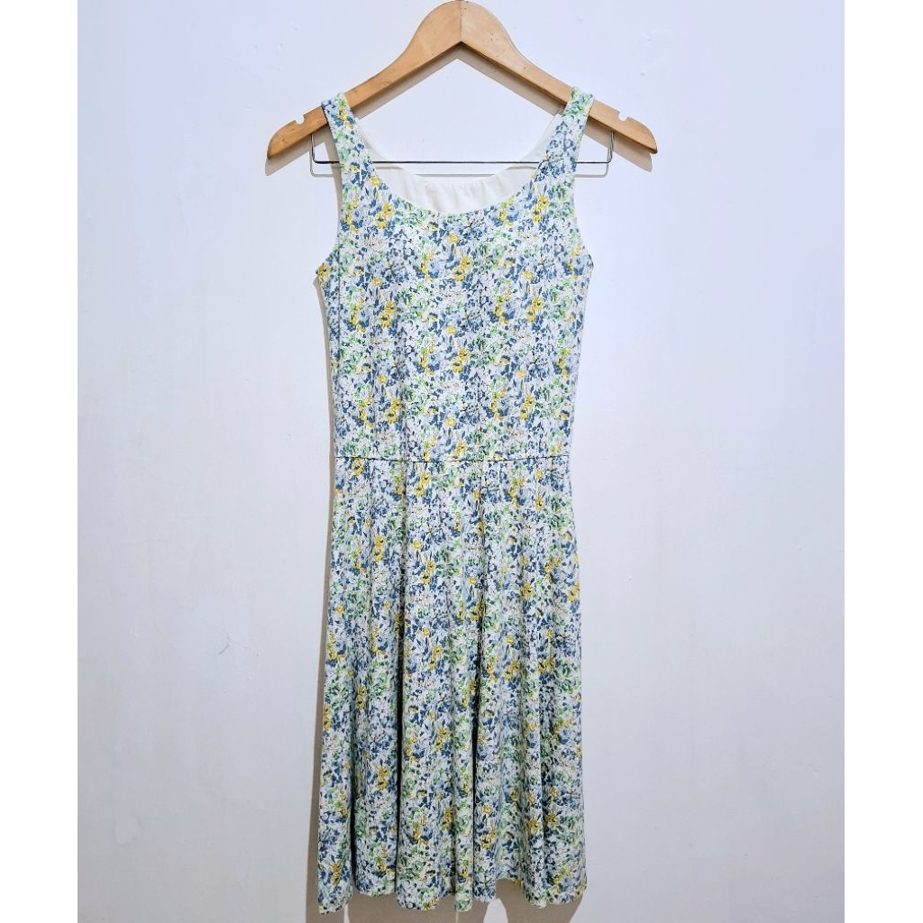 Tank Top Bra Dress UNIQLO Floral Green (M)