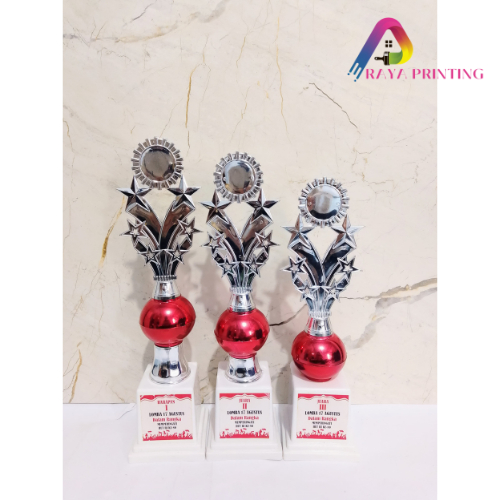 Piala Silver Kombinasi Cup Bola Merah / Piala Lomba 17 Agustusan