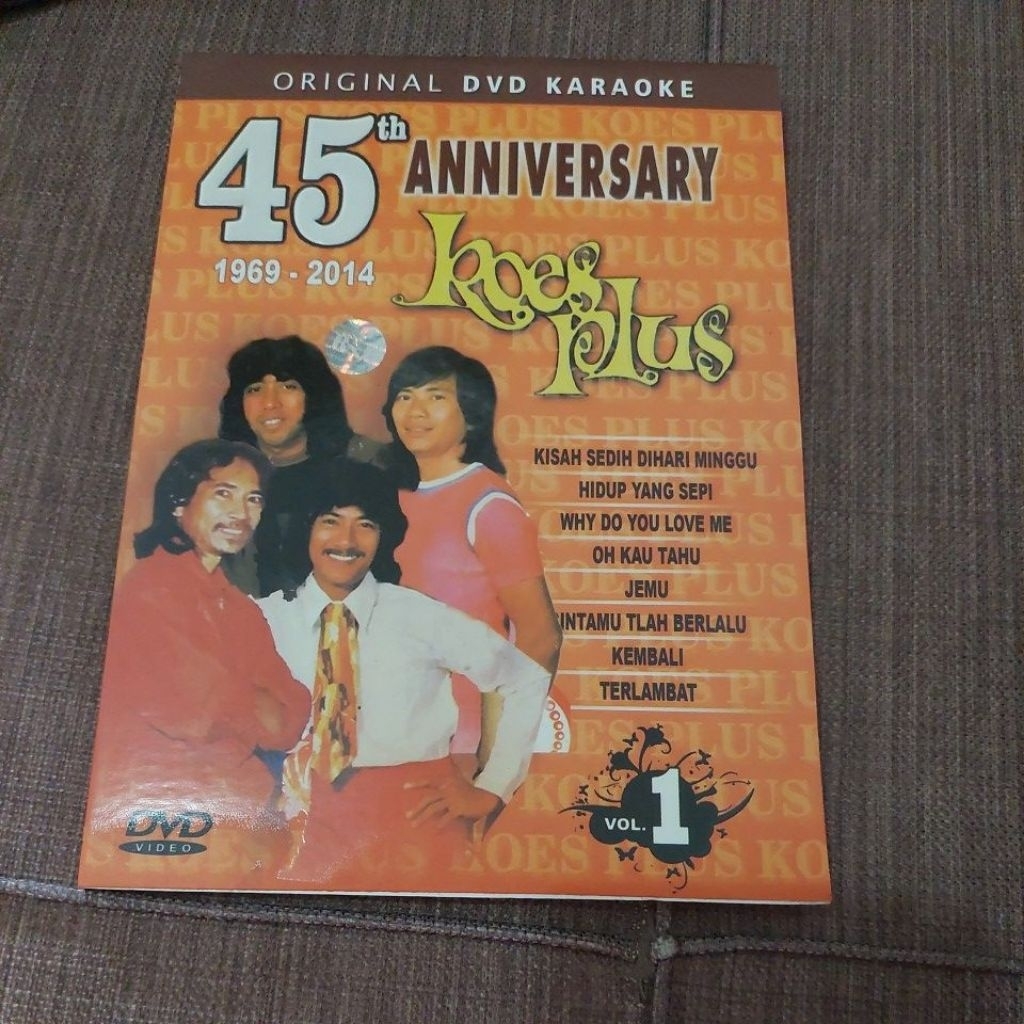 DVD original karaoke koes plus 45th anniversary vol.1