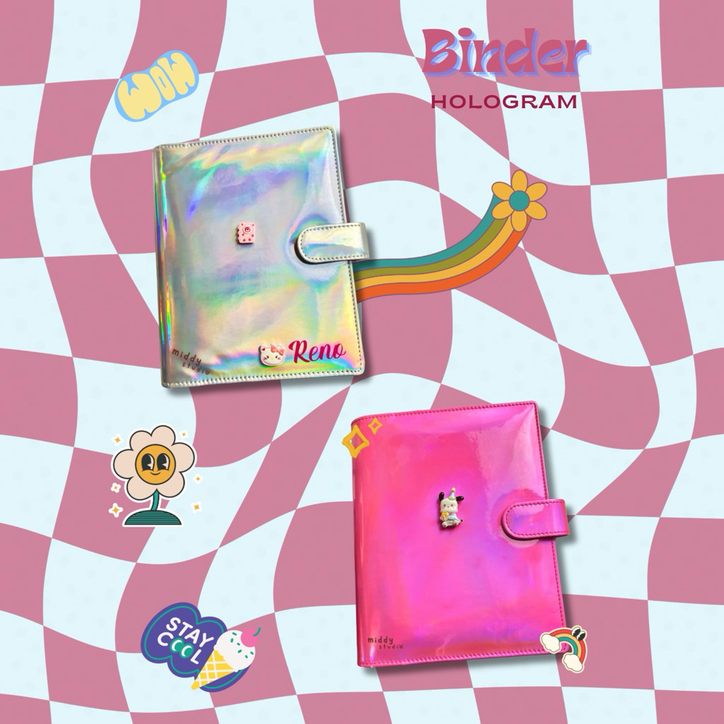 

Binder Hologram Premium 20ring A5 26ring B5 Ready Stock