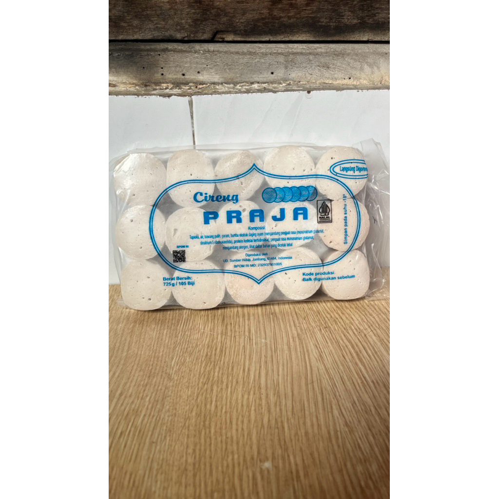 

Cireng Koin Praja isi 105 pcs 720gr