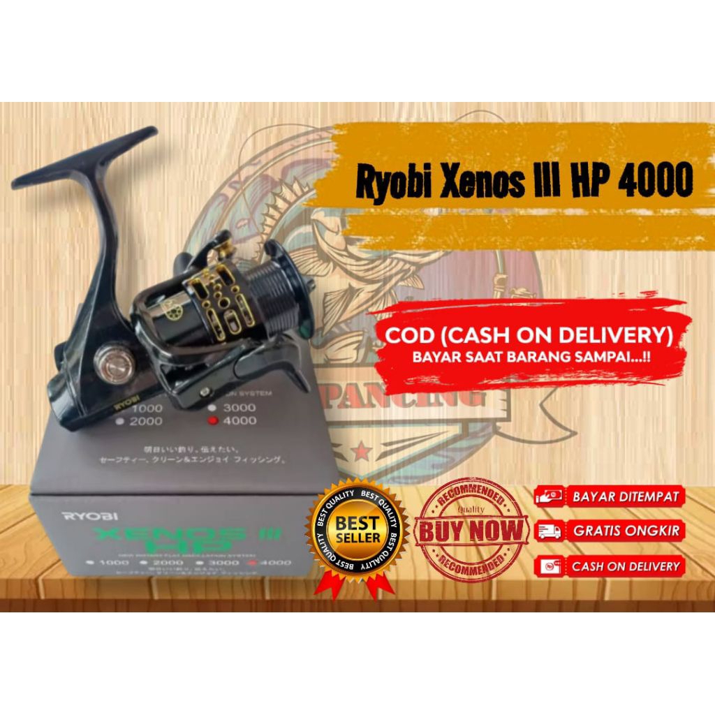 Ryobi Xenos lll Hp 4000 Reel/Ril Pancing Power Handle Drag 5Kg