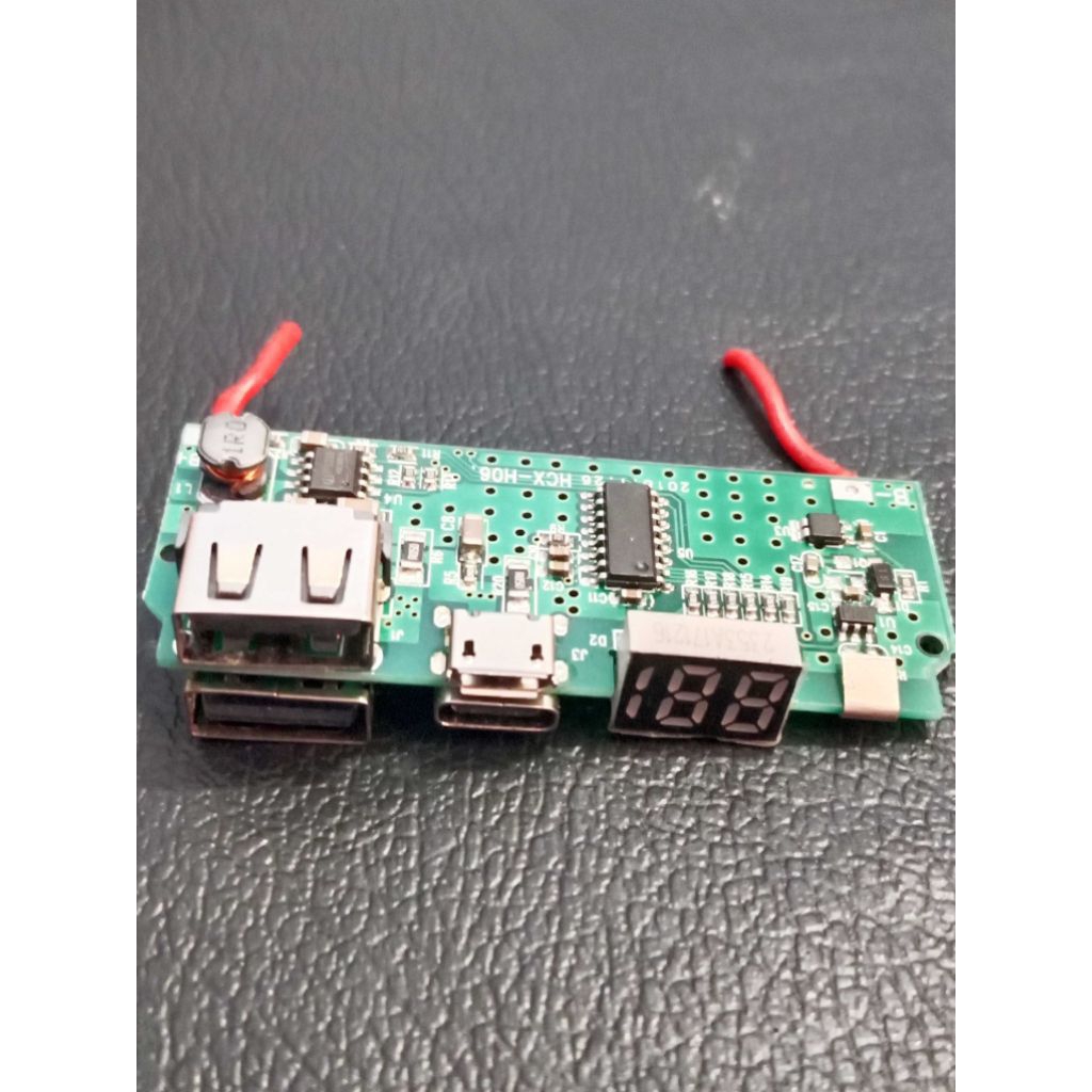 Modul Powerbank Digital Led Fast Charger 2,5A 5volt Modul Charger Indikator digital