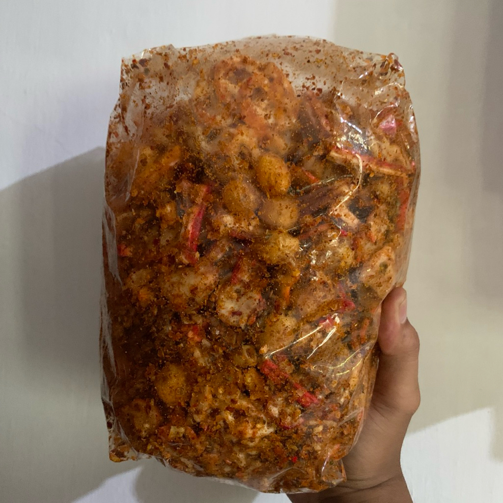

Sebring Mix Seblak Kering Pedas Kerupuk Pedas Daun Jeruk Seblak Kering Renyah Camilan Pedas 100Gr