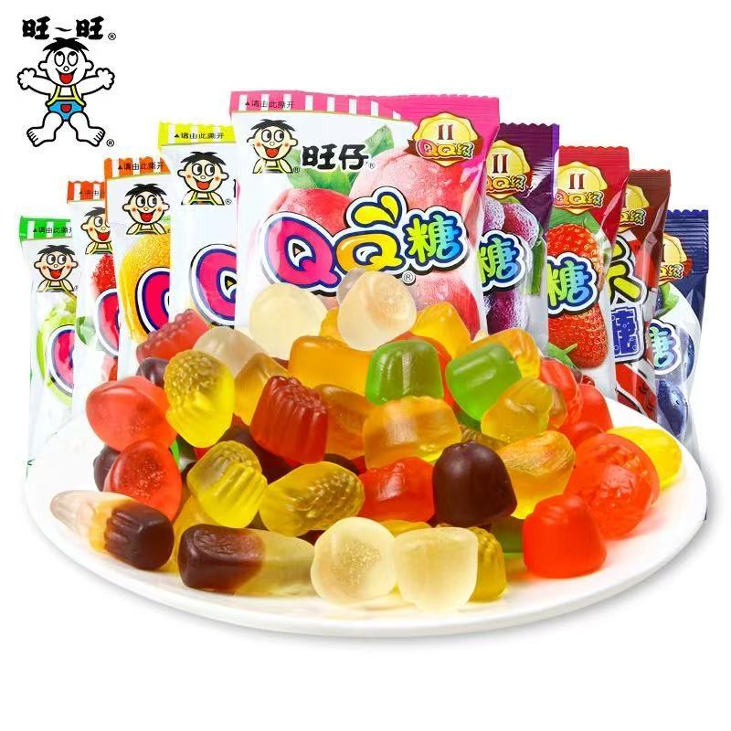

WANGZAI permen gummy Jelly candy HALAL fruit import cemilan rasa buah QQ strawberry Nanas Anggur 20g