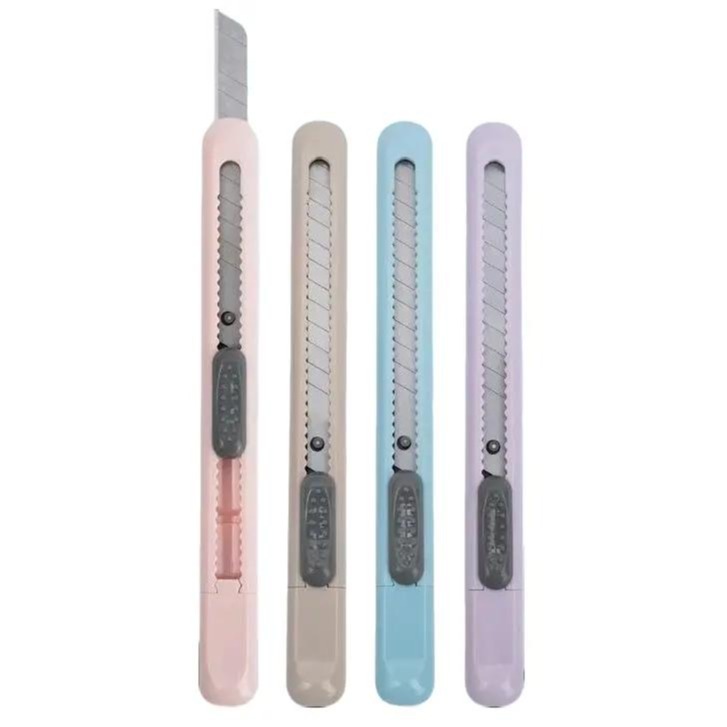 

FALFHOME - Cutter Pemotong CU-0524 Cuter Stailess Steel Kecil Joyko Color Pastel