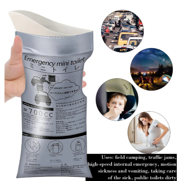 Emergency Toilet Kantong Toilet Darurat Portable Outdoor Mini Toilet Alat Kantong Toilet Di Mobil