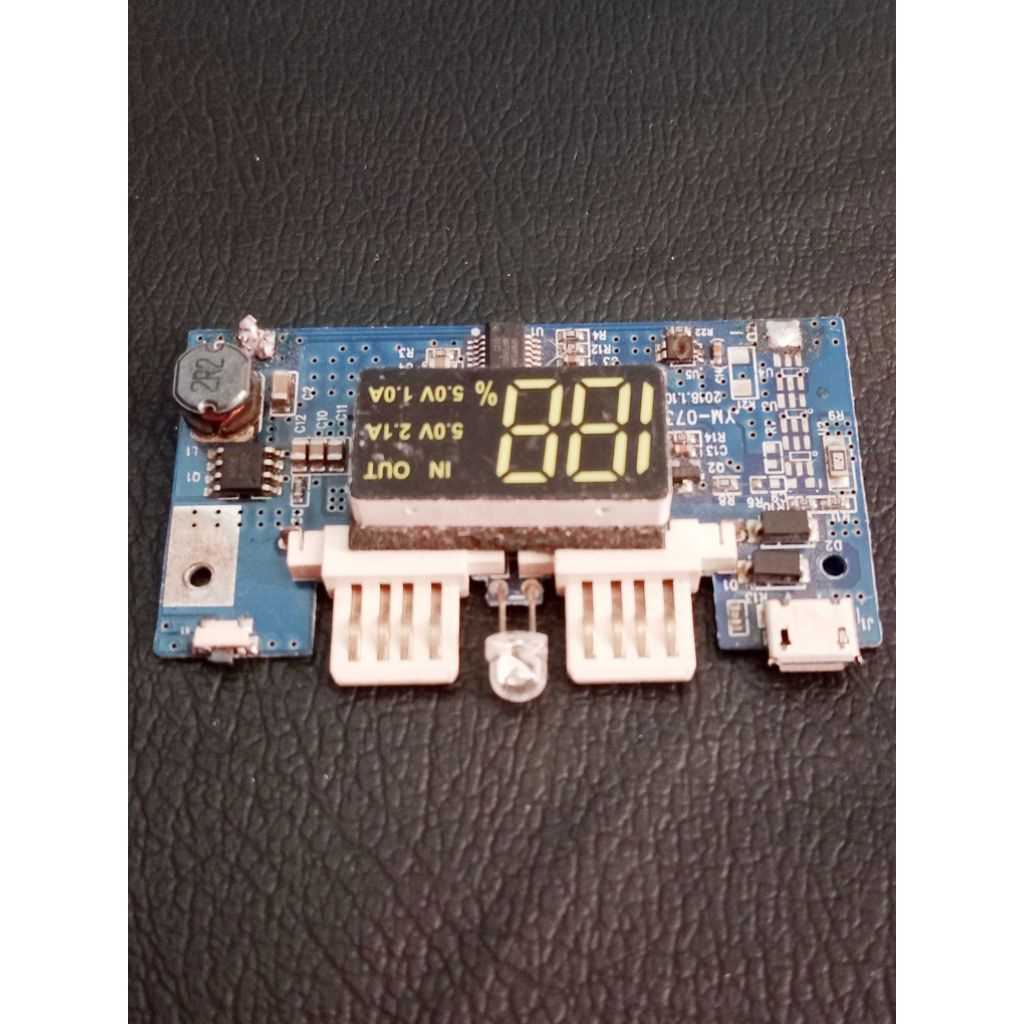 Modul Powerbank Digital Led Fast Charger 2,5A 5volt Modul Charger Indikator digital