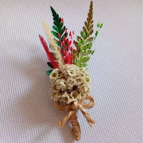 Corsage Wedding/Bross Bunga Kering