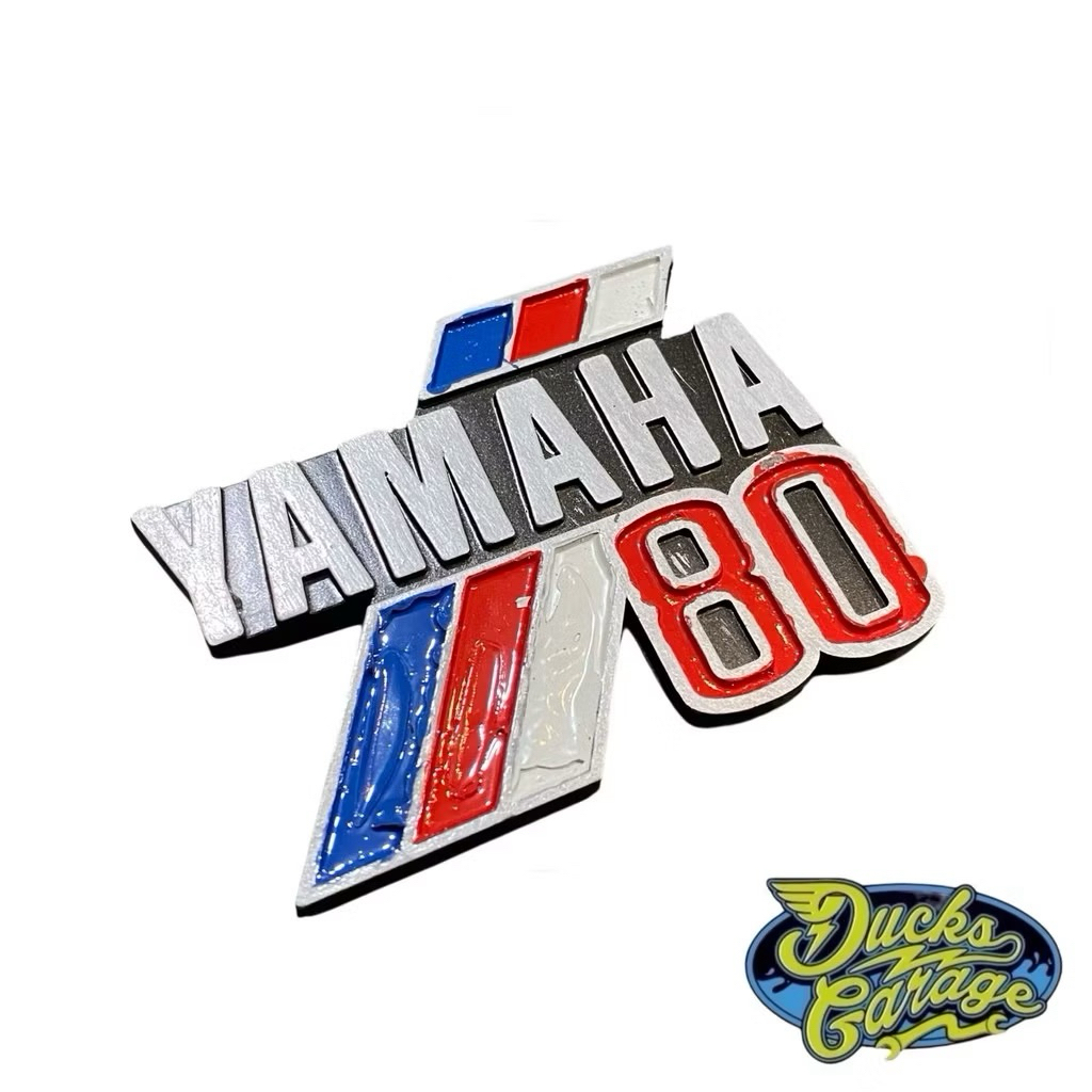 Emblem Logo Decal Sayap Yamaha V80 V 80 CDI Tahun 1981-1982