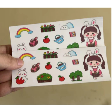 

Cuculemon Stiker Tumbler Stiker kartun (pola acak) Stiker Termos Kopi Anti Air Aesthetic Design DIY